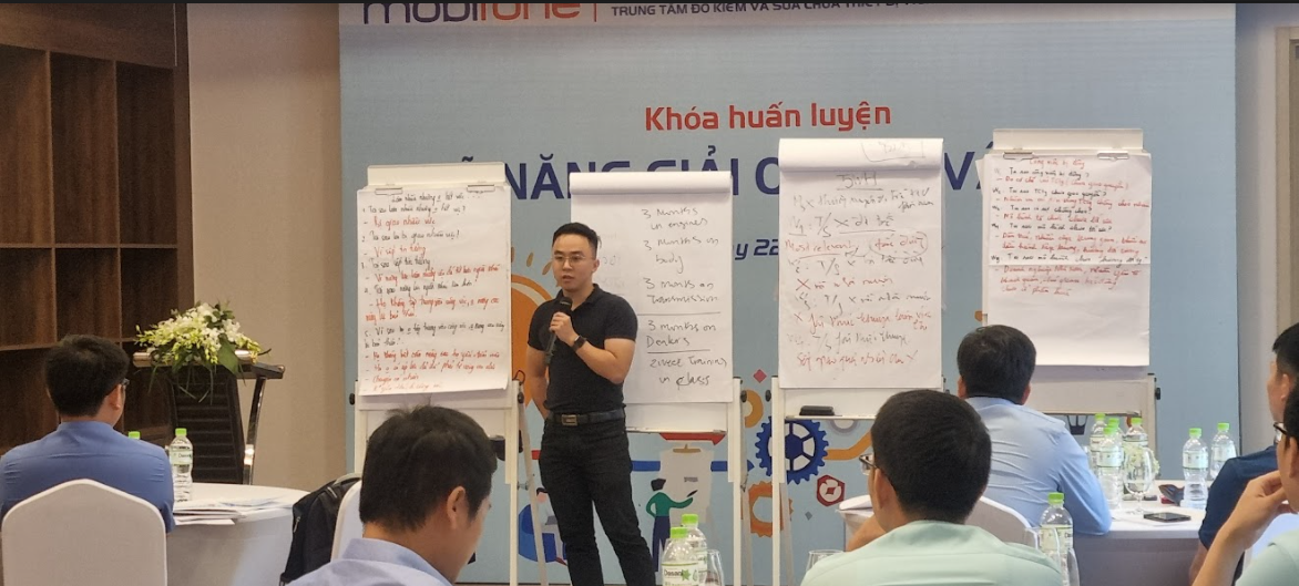 Khoá huấn luyện Giải quyết vấn đề dành riêng cho đội ngũ nhân sự Trung tâm Đo kiểm Mobifone chính thức triển khai tại COE Việt Nam.
