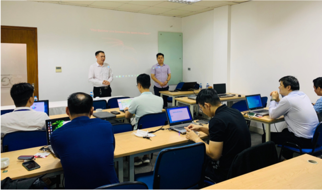 Các cán bộ thuộc Ban Cơ Yếu tham gia khóa học Bồi dưỡng và thi chứng chỉ CHFI tại COE Việt Nam.