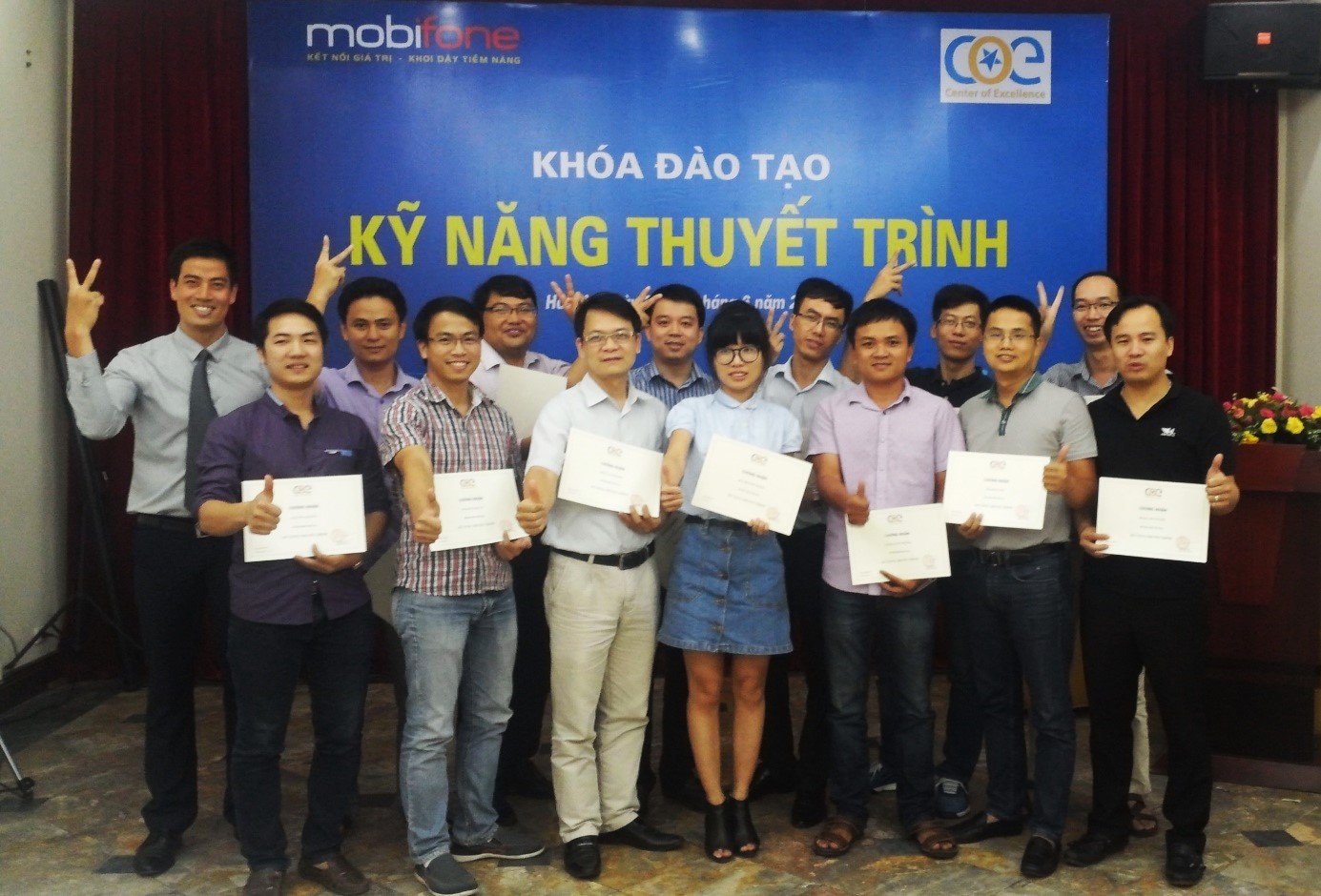 Mobifone lựa chọn COE Việt Nam là đơn vị đào tạo khóa Kỹ năng Thuyết trình